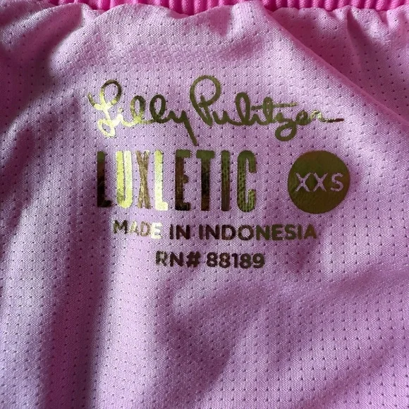 NWOT Lilly Pulitzer Hot Pink Athletic Shorts - Picture 2 of 6